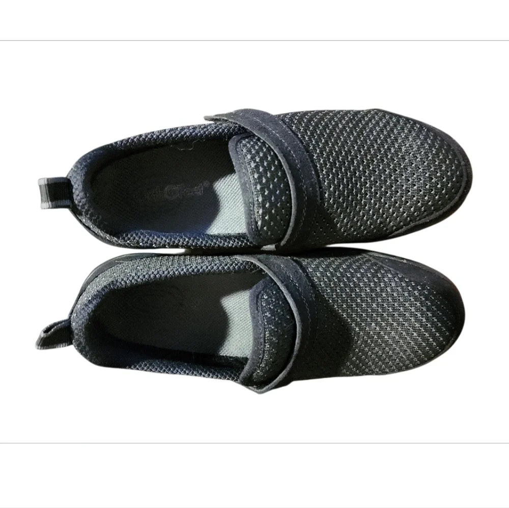Orthofeet Women’s Orthopedic Quincy 821 Black Slip On Strap Shoes Size 9 B Med